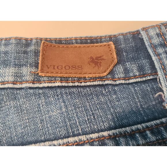 Vigoss denim blue jean cutoff shorts - 7 - Picture 5 of 8